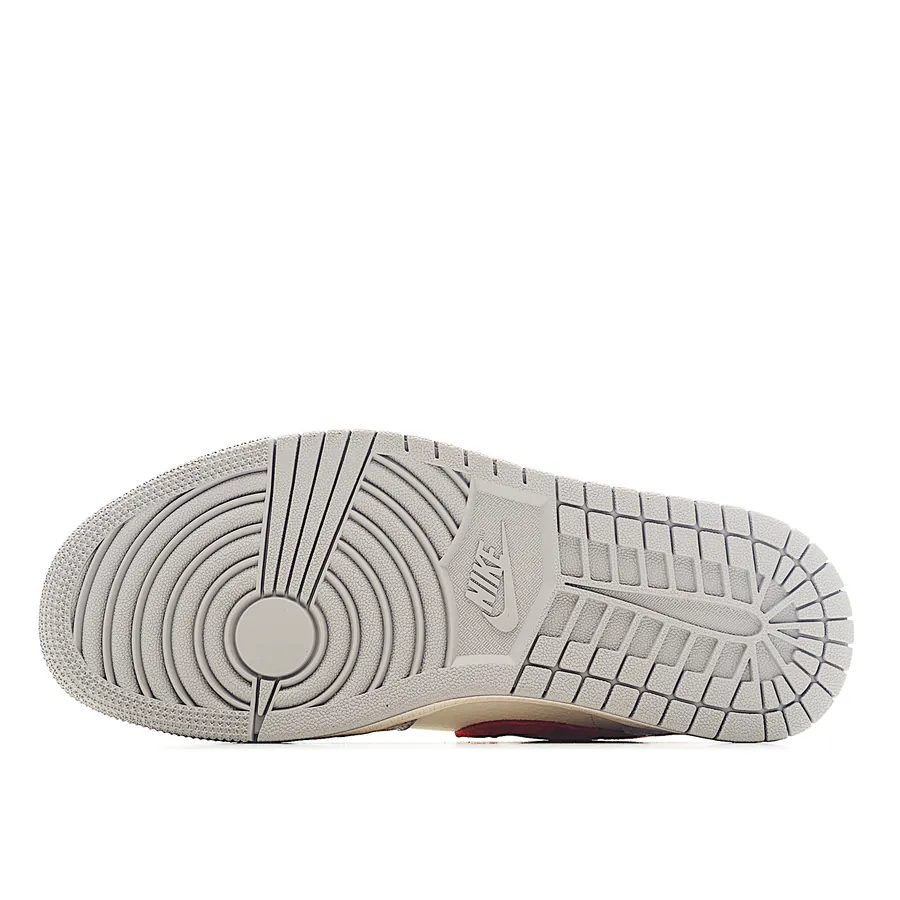 KK Version Company Stock Air 1 Low 1 White, Gray, Red Swoosh