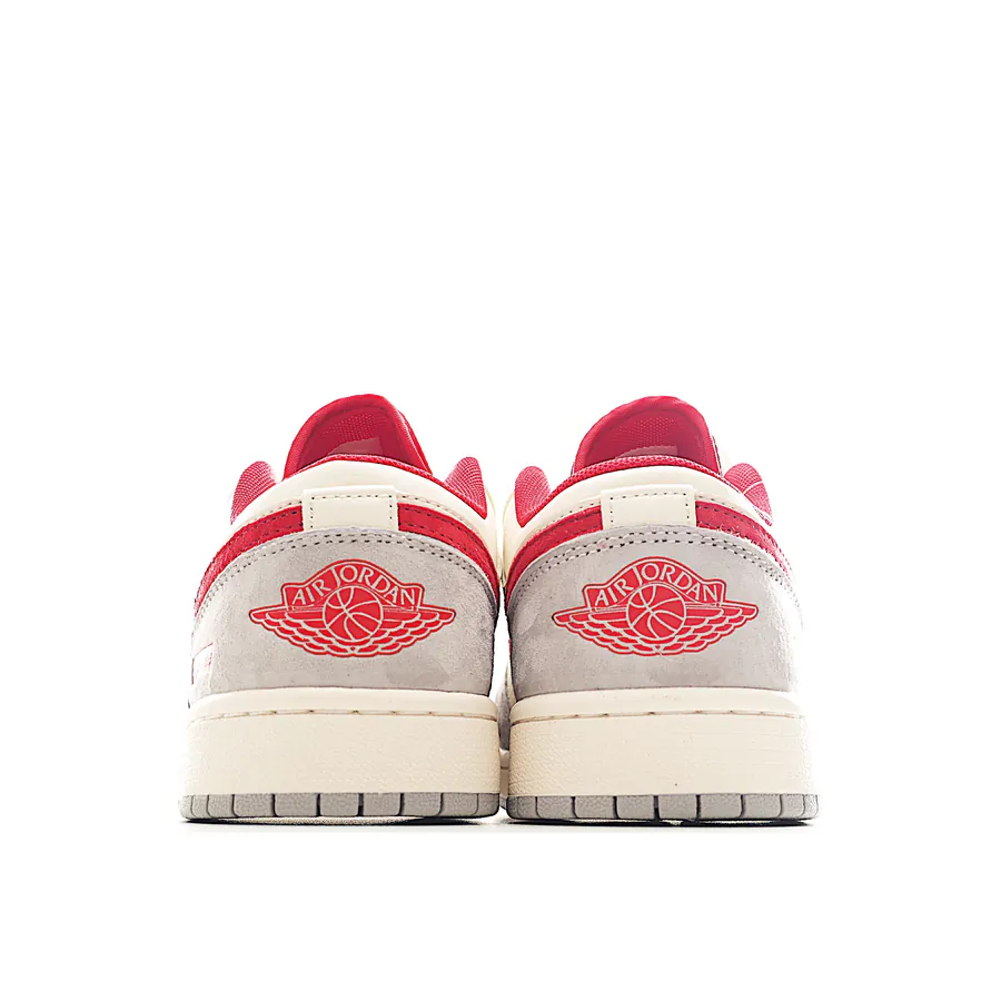 KK Version Company Stock Air 1 Low 1 White, Gray, Red Swoosh