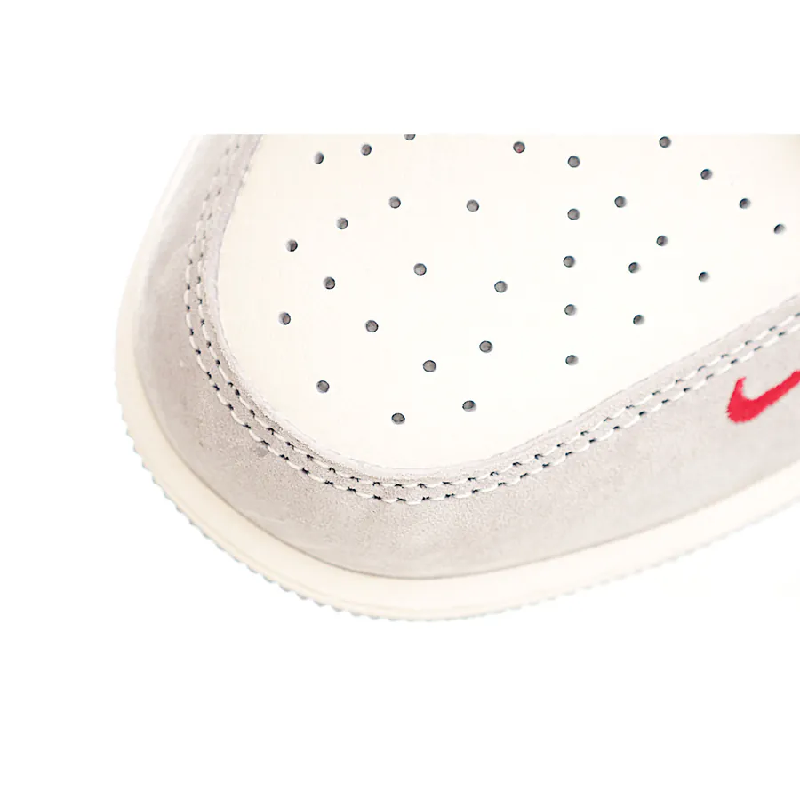 KK Version Company Stock Air 1 Low 1 White, Gray, Red Swoosh
