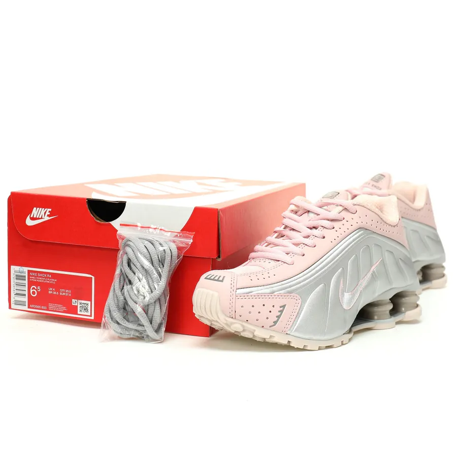 Nike Shox OG Barely Rose Metallic Platinum R4 Running Shoe