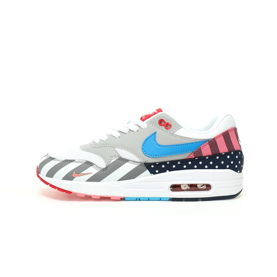 Piet Parra x Nike Air Max 1 Premium 'Parra White Pink Splicing' Low Sneaker