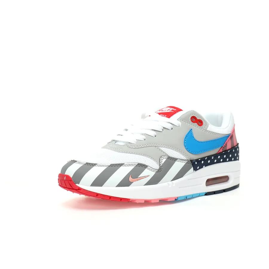 Piet Parra x Nike Air Max 1 Premium 'Parra White Pink Splicing' Low Sneaker