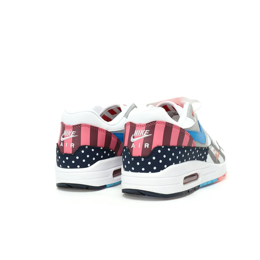Piet Parra x Nike Air Max 1 Premium 'Parra White Pink Splicing' Low Sneaker