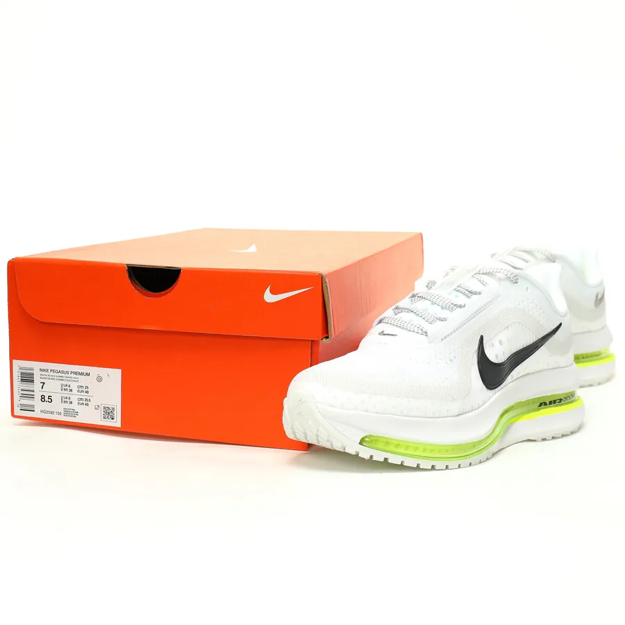 Nike Pegasus Premium White Volt Premium Running Shoe