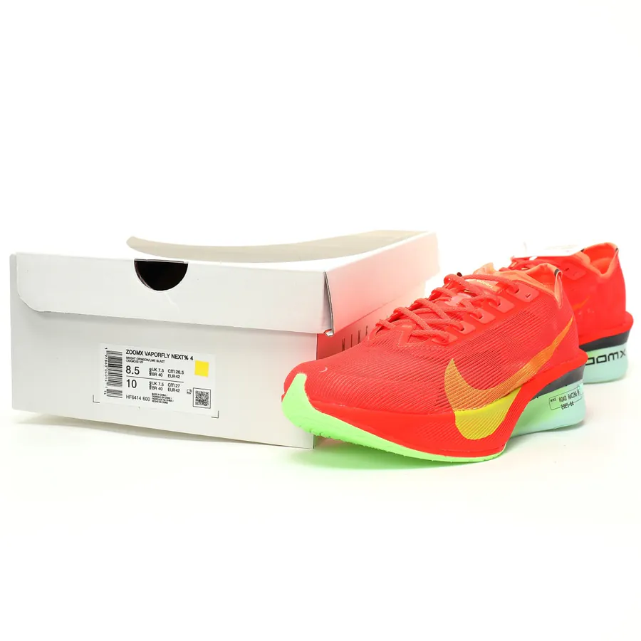 ZoomX VaporFly 4 Low Top Running Shoes Bright Color, Lightweight, Breathable