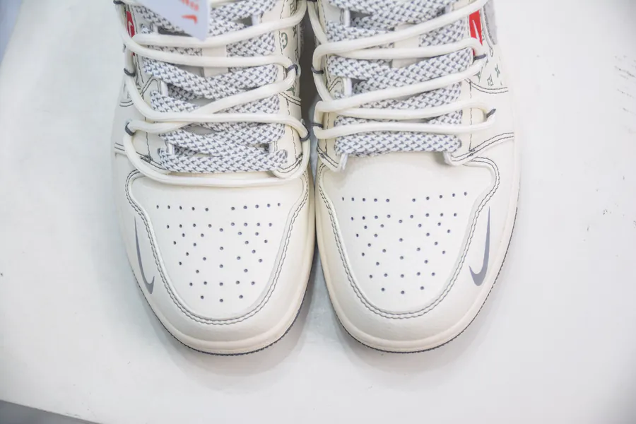 Louis Vuitton Air 1 Retro Low x KK Version Beige Straps, Custom Color