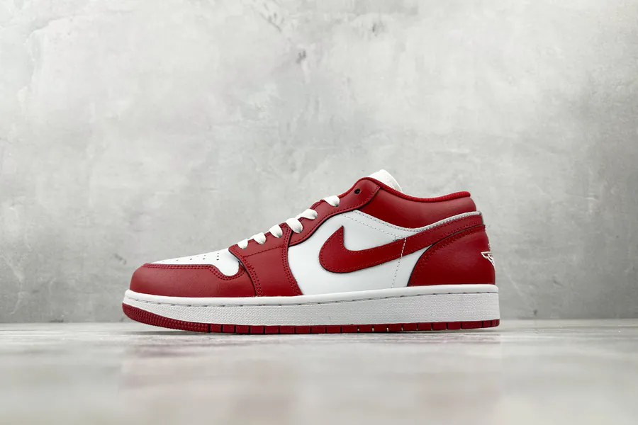 Air Jordan 1 Low in White and Red