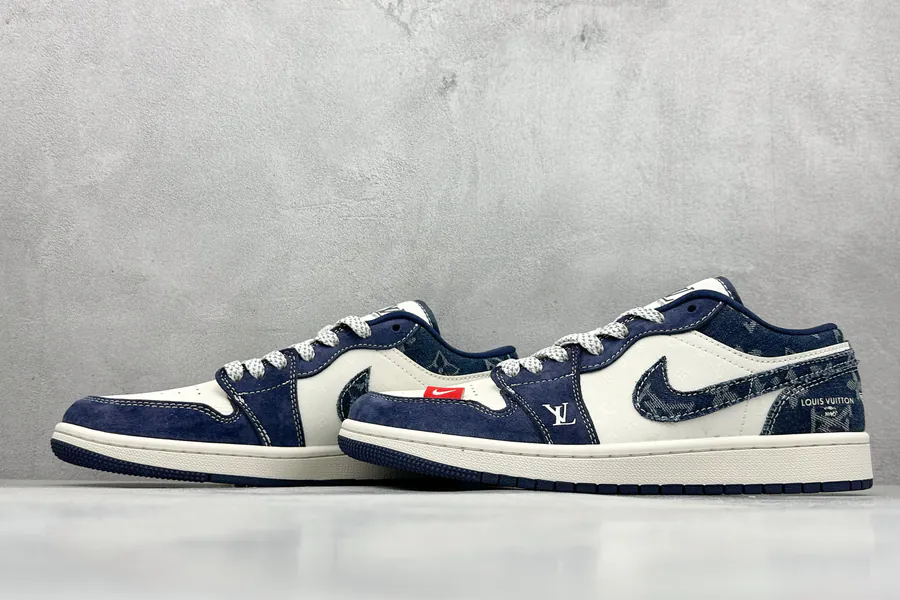 Air Jordan 1 Retro Low x Louis Vuitton Blue White