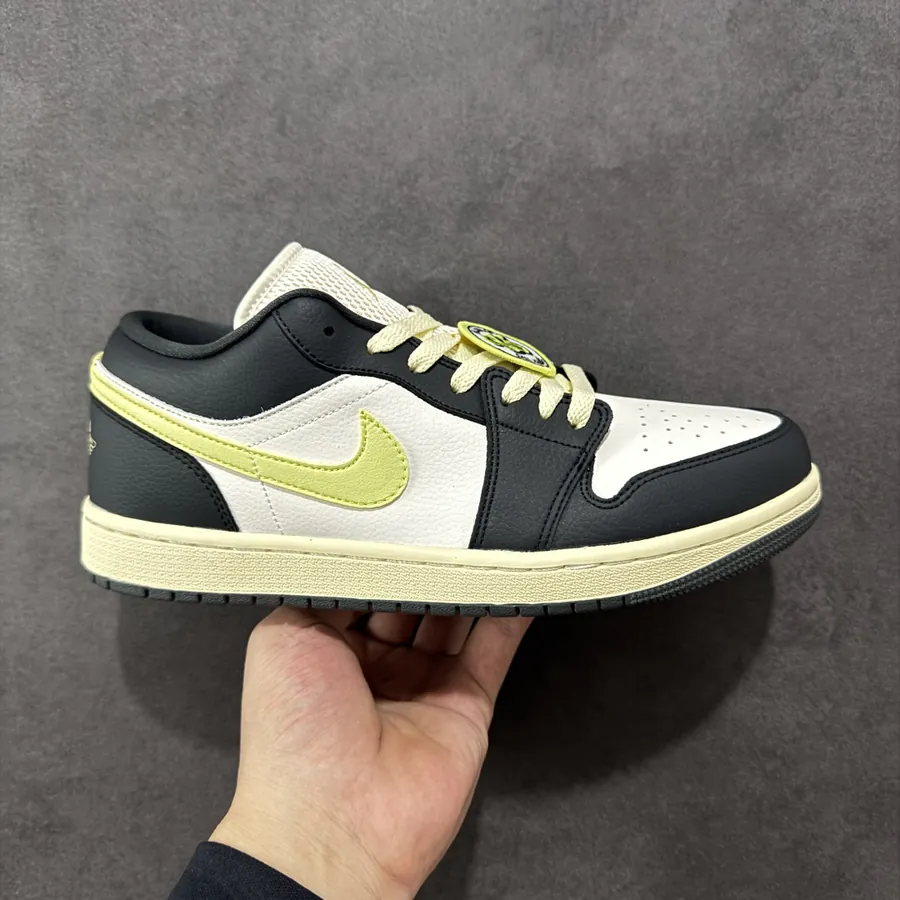 Air Jordan AJ1 Low Original Version Black, White, Green