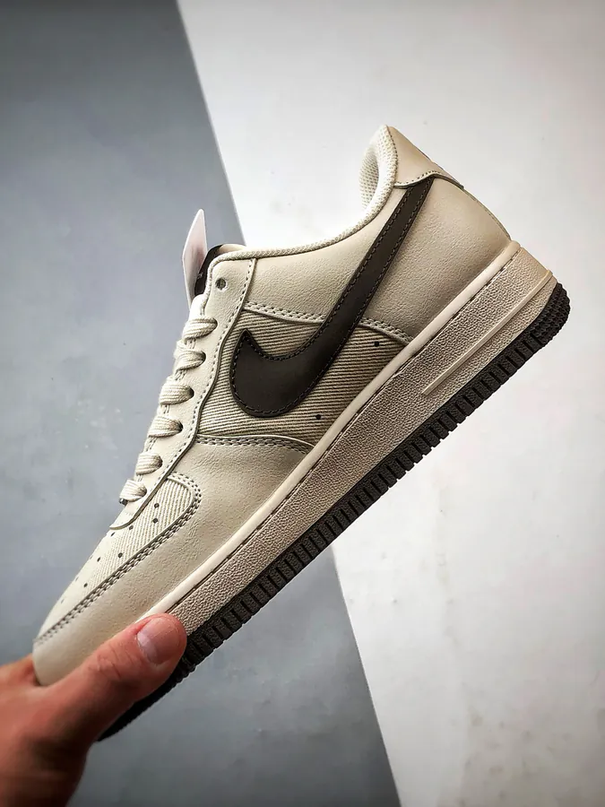 LV x Air Force 1 Low Canvas Patch Olive