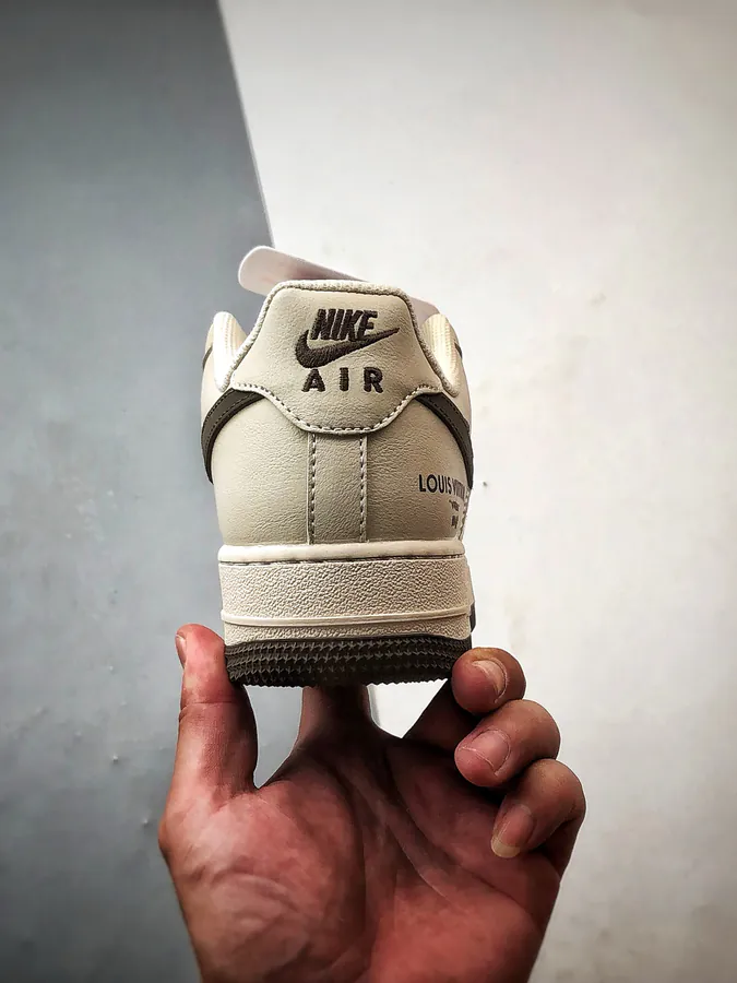 LV x Air Force 1 Low Canvas Patch Olive