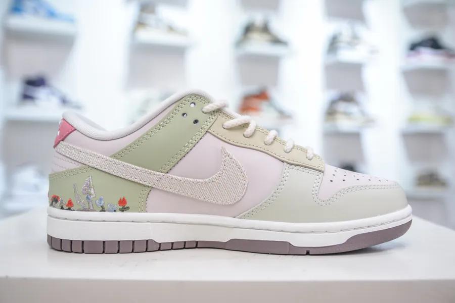Nike Dunk Low Mushroom Green Powder Exclusive Original