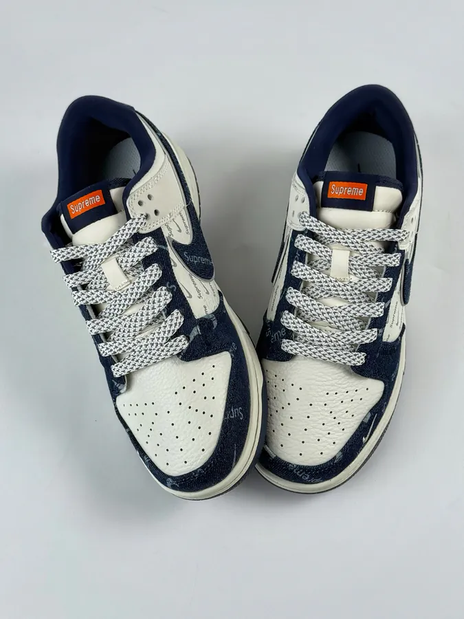 Nike SB Dunk Low x Supreme Blue and White Checkerboard