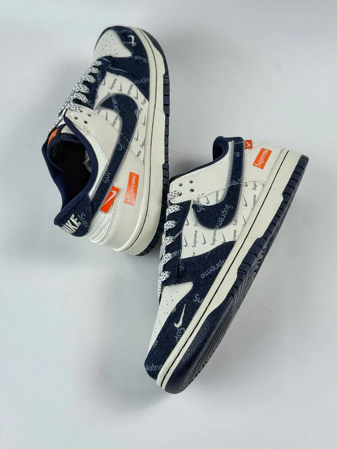 Nike SB Dunk Low x Supreme Blue and White Checkerboard
