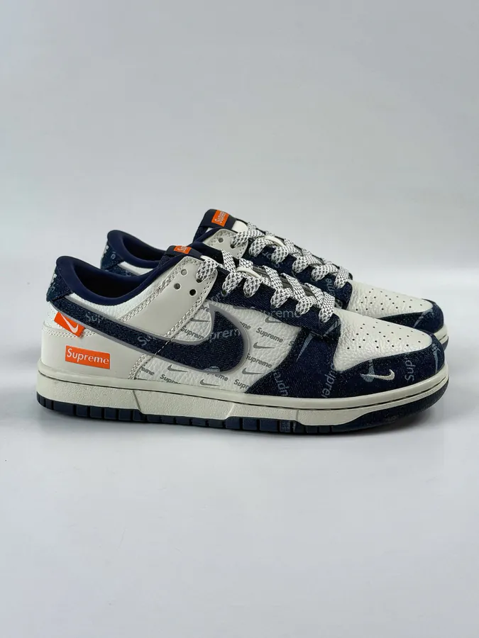 Nike SB Dunk Low x Supreme Blue and White Checkerboard