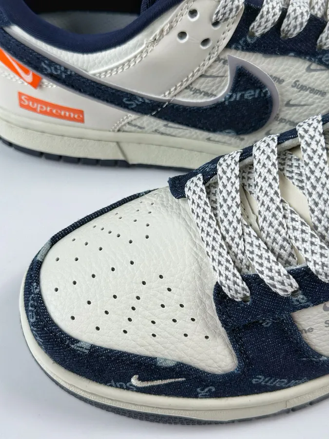 Nike SB Dunk Low x Supreme Blue and White Checkerboard
