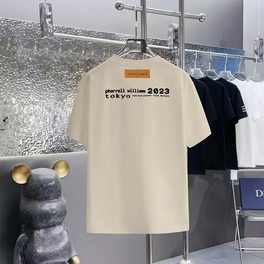 Louis Vuitton 160 Version Printed Round Neck Short Sleeve T Shirt