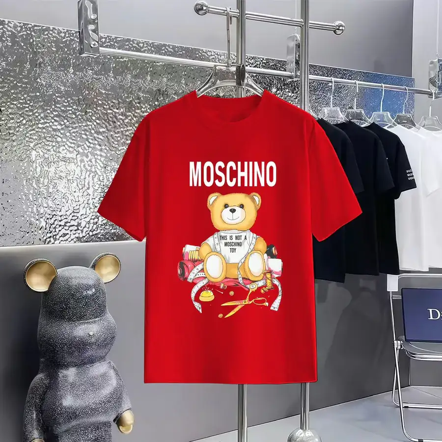 MOSCHINO Printed Round Neck Short Sleeve T Shirt