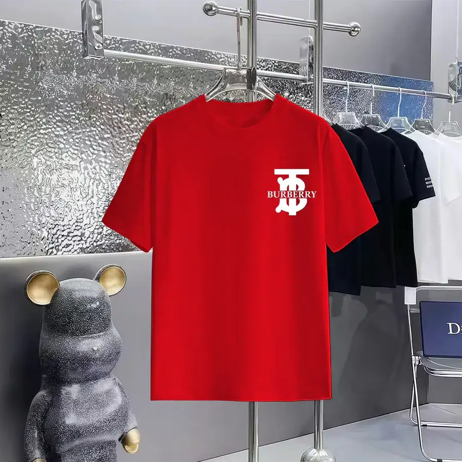 Burberry Print Round Neck Short Sleeve T Shirt