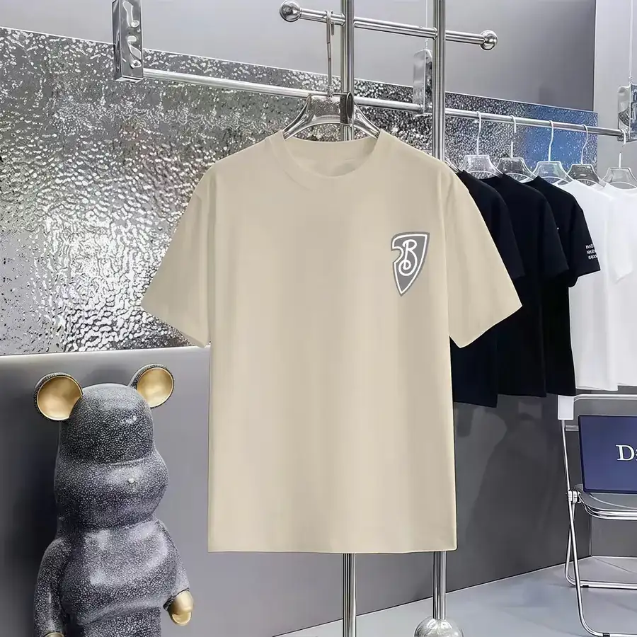 Burberry Print Round Neck Short Sleeve T Shirt