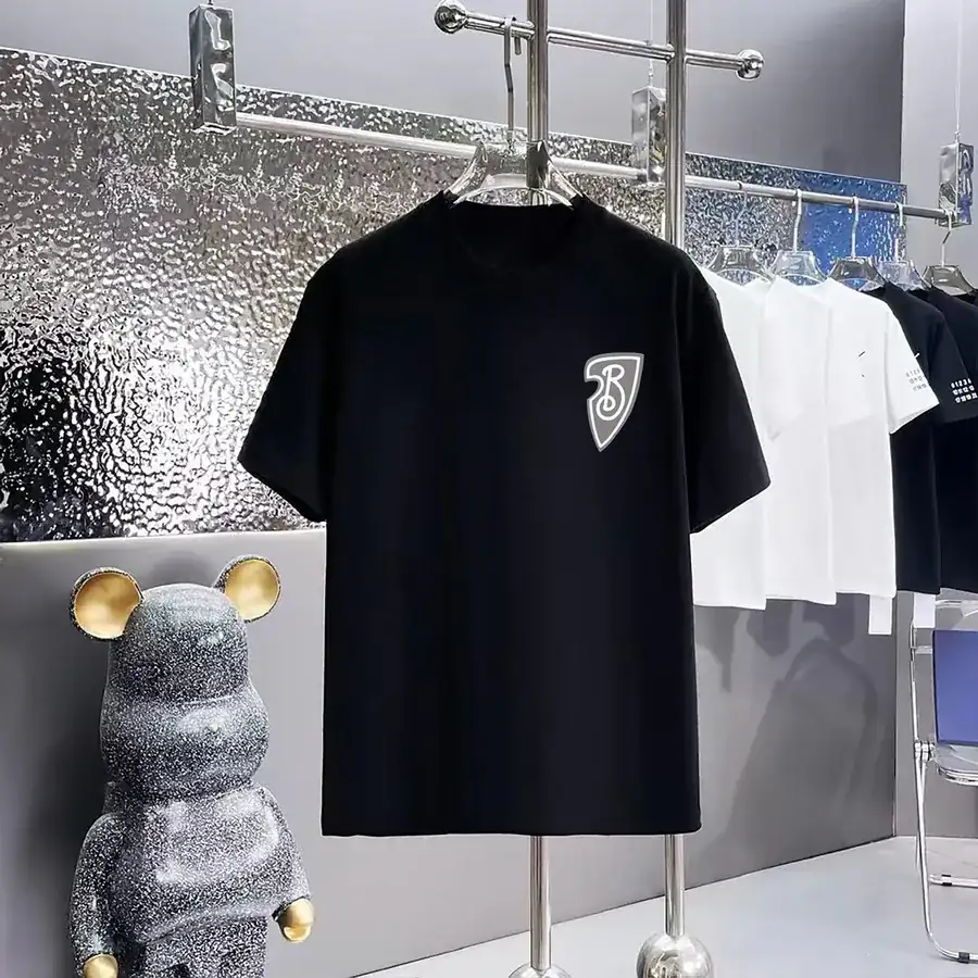 Burberry Printed Round Neck Short Sleeve T Shirt