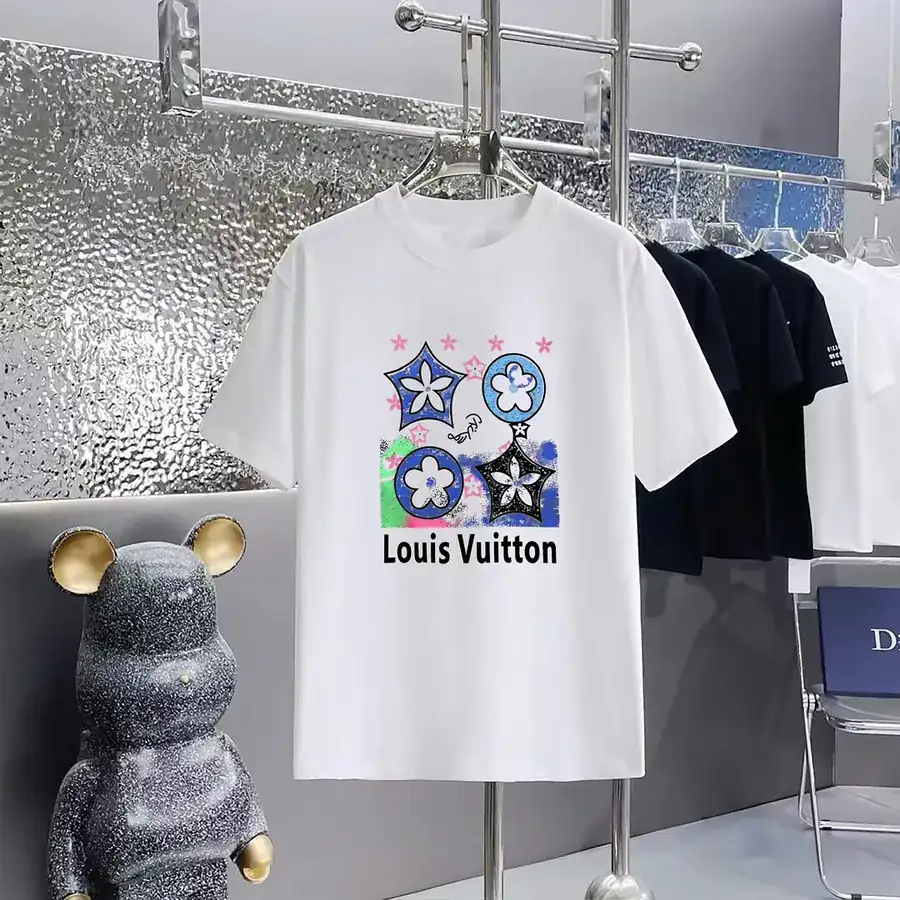 LOUIS VUITTON印花圆领短袖T恤
