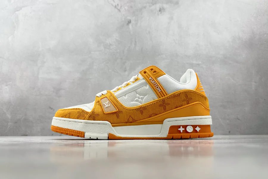 LOUIS VUITTON Trainer in Orange Yellow