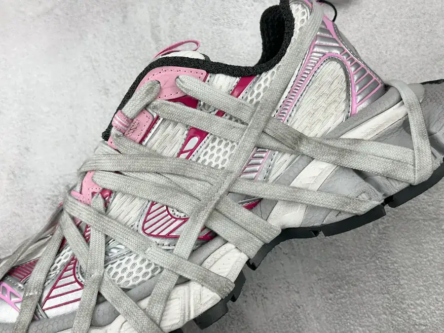 Balenciaga 3XL Bucket Bag in White and Gray