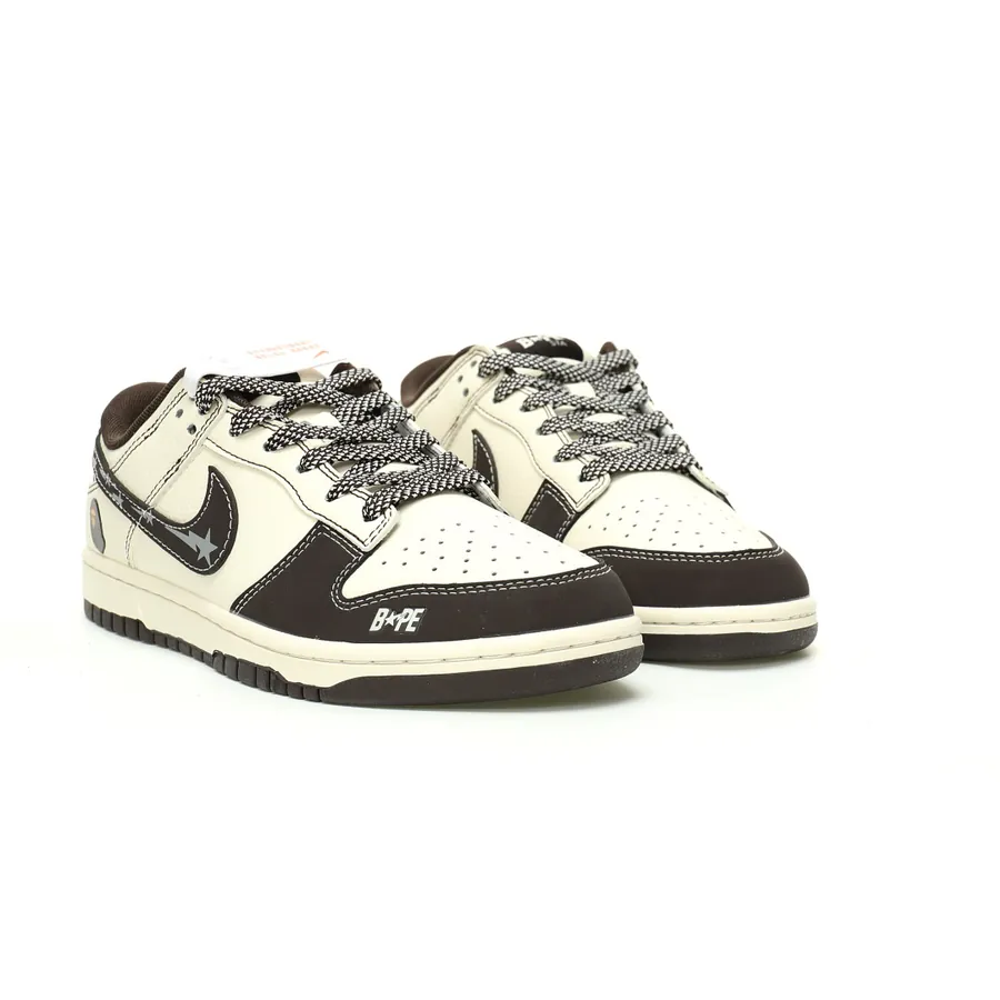 SB Dunk Low x A Bathing Ape Collaboration Low Top Sneaker
