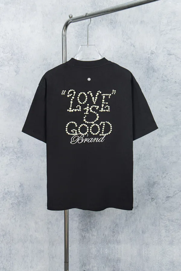 GOODBRAND 25ss Pearl Embroidery Short Sleeve