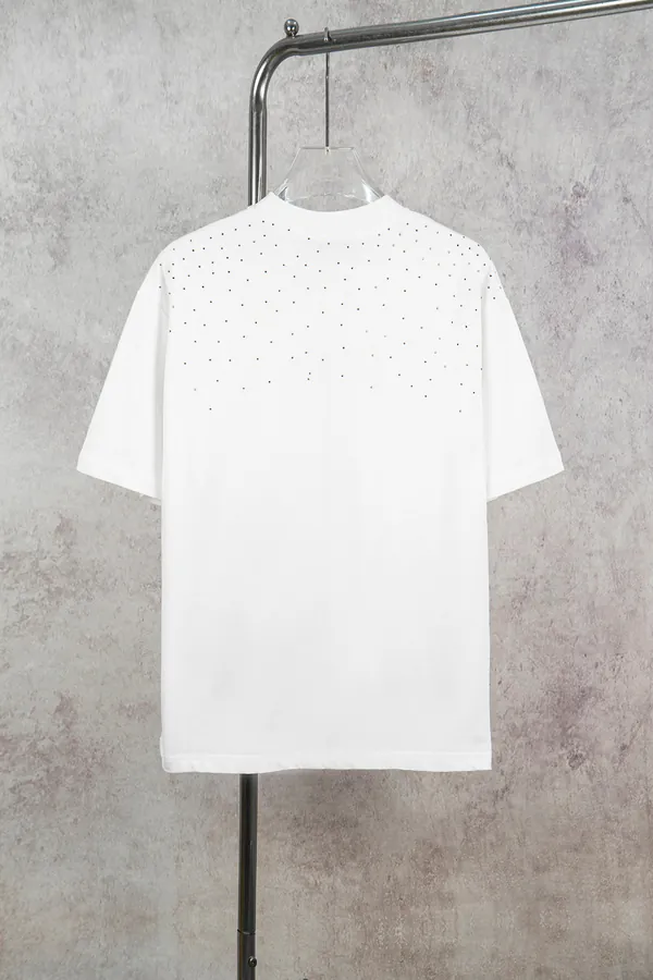 GOODBRAND Stamped Embroidery Logo Print Round Neck T Shirt for Men and Women