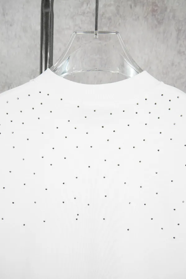 GOODBRAND Stamped Embroidery Logo Print Round Neck T Shirt for Men and Women