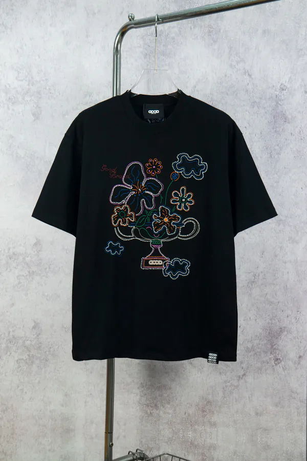 GOODBRAND 25ss Eternal Flower Embroidery Short Sleeve