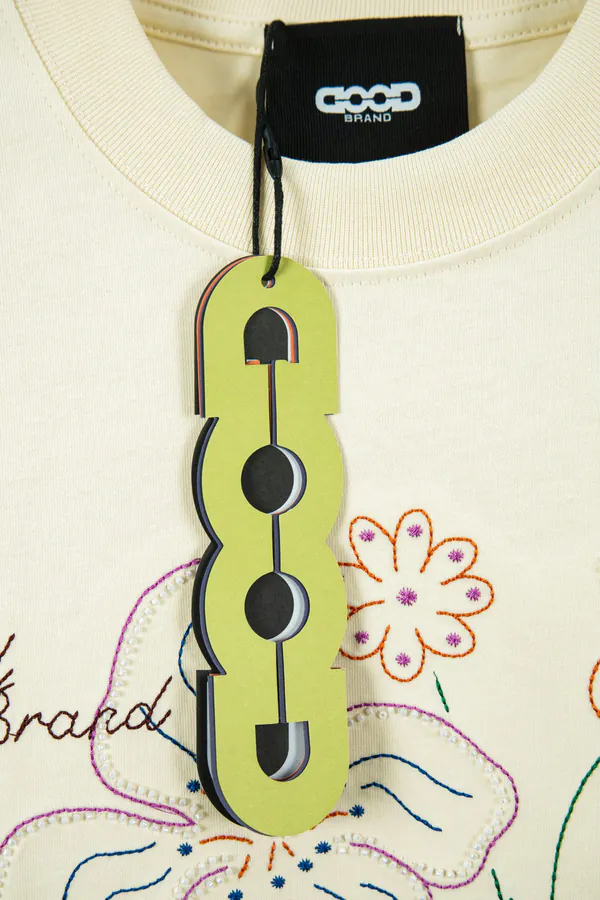 GOODBRAND 25ss Eternal Flower Embroidery Short Sleeve