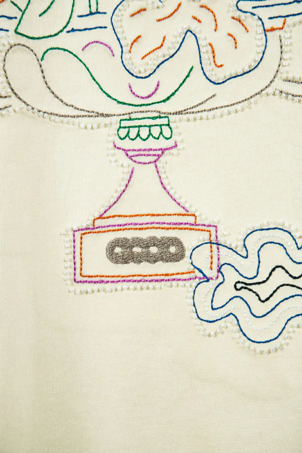 GOODBRAND 25ss Eternal Flower Embroidery Short Sleeve