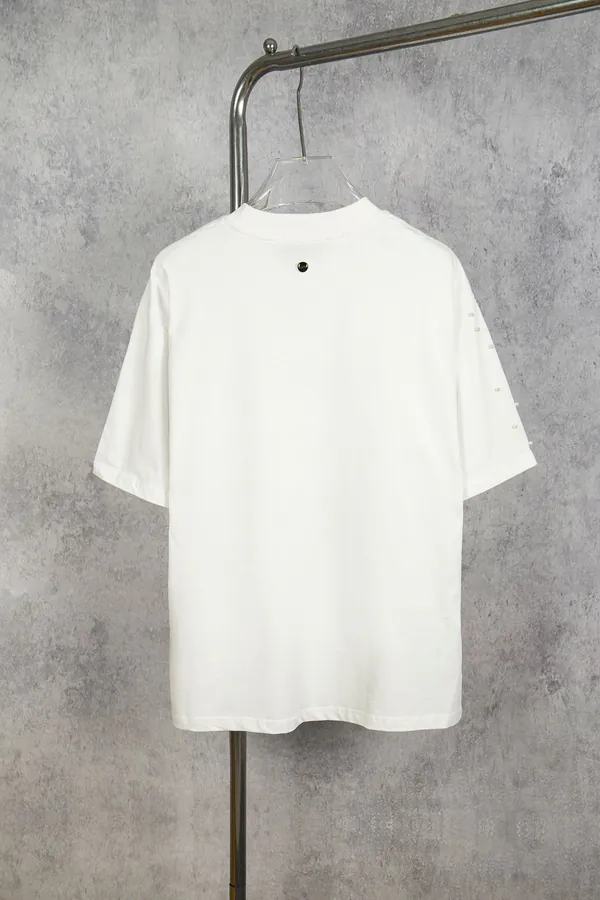 GOODBRAND 25ss Pearl Embroidery Short Sleeve