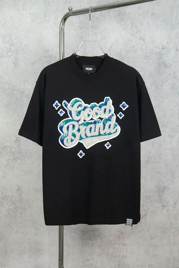 GOODBRAND 25ss Starry Sequin Short Sleeve Comfort Fit