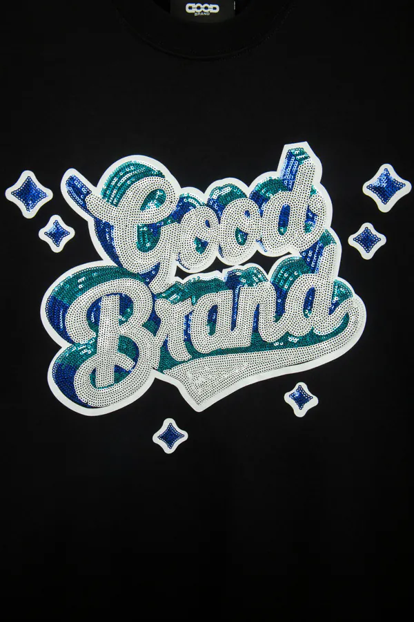 GOODBRAND 25ss Starry Sequin Short Sleeve Comfort Fit