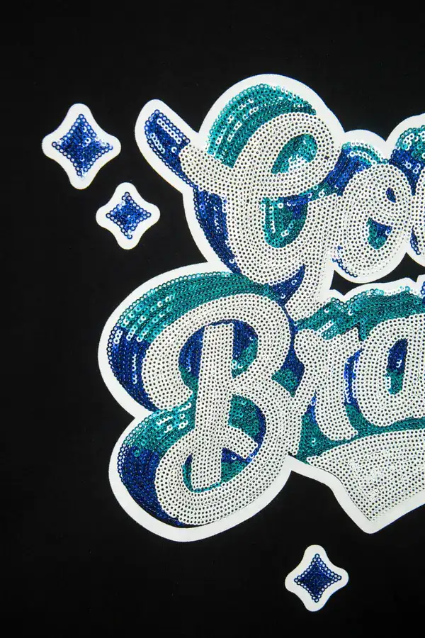 GOODBRAND 25ss Starry Sequin Short Sleeve Comfort Fit