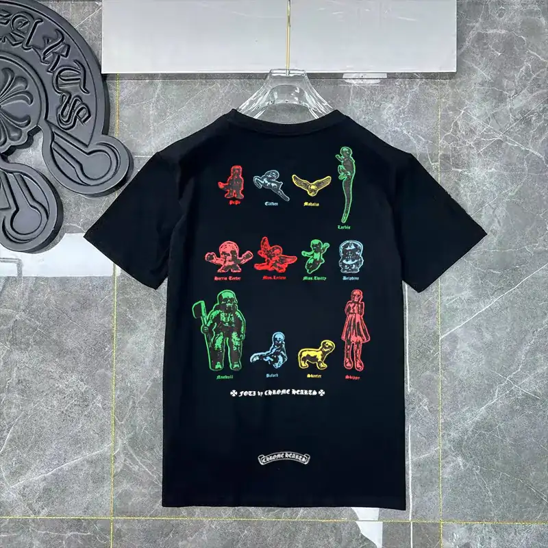 FOTI Limited Edition Colorful Character Print Short Sleeve T Shirt for Men and Women