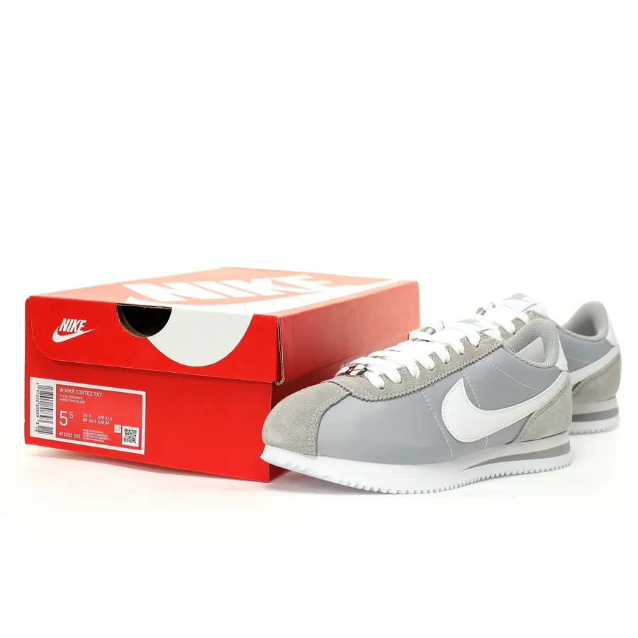 Cortez Low 'Flat Sier White' Vintage Style