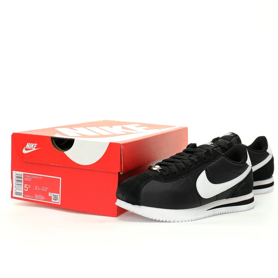 Cortez Low Black White Vintage Style