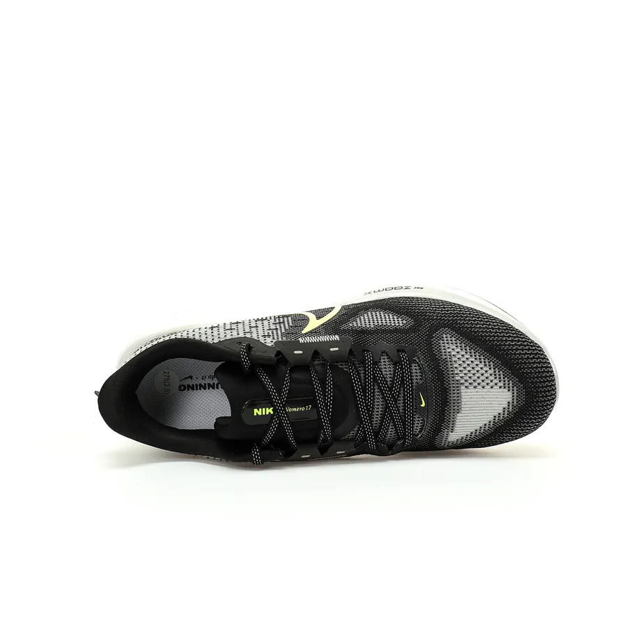 Nike Vomero 17 Black White Volt Lightweight Cushioned Running Shoes