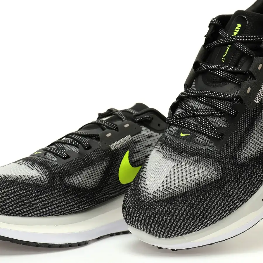 Nike Vomero 17 Black White Volt Lightweight Cushioned Running Shoes