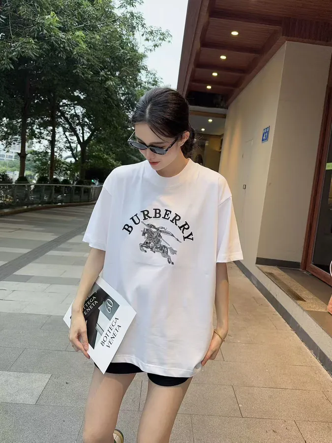 BURBERRY 2025 New Arrival Custom YB Cotton Tee