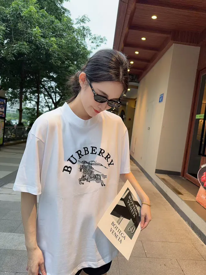 BURBERRY 2025 New Arrival Custom YB Cotton Tee