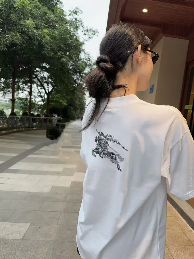 BURBERRY 2025 New Arrival Custom YB Cotton Tee