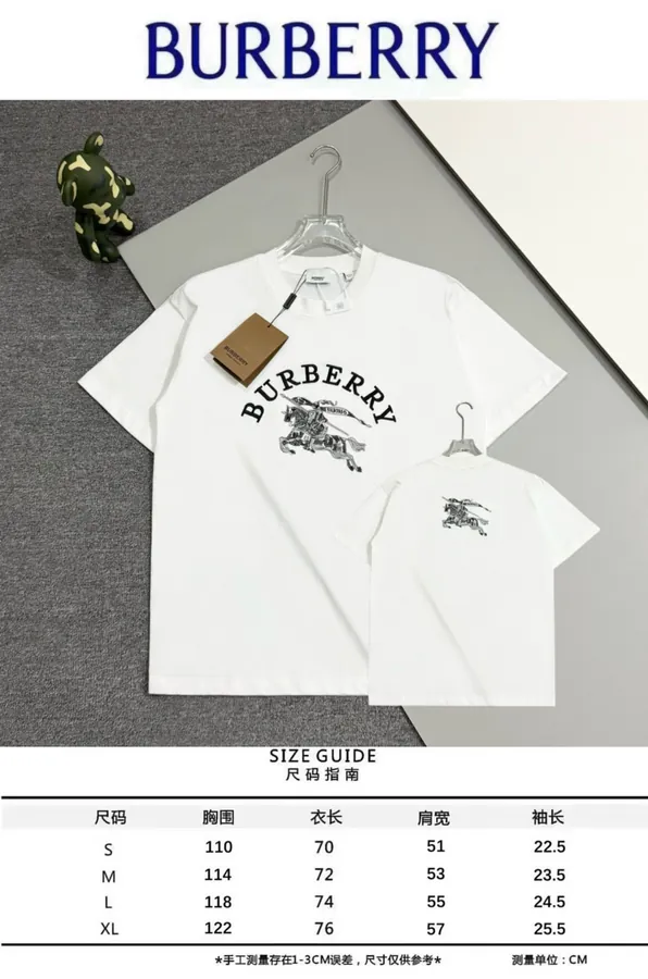 BURBERRY 2025 New Arrival Custom YB Cotton Tee