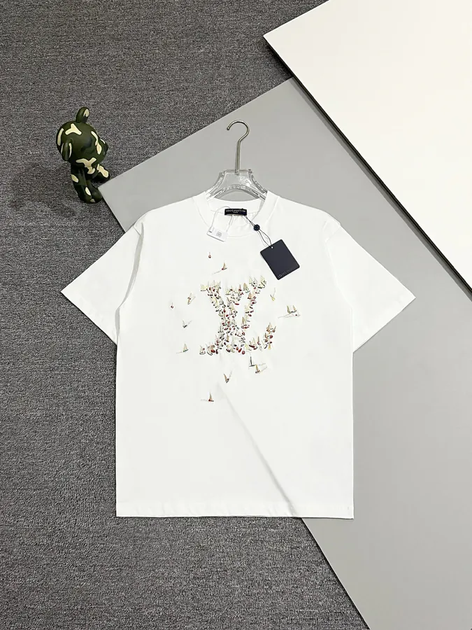Louis Vuitton 2025ss Latest Embroidered Sail T Shirt