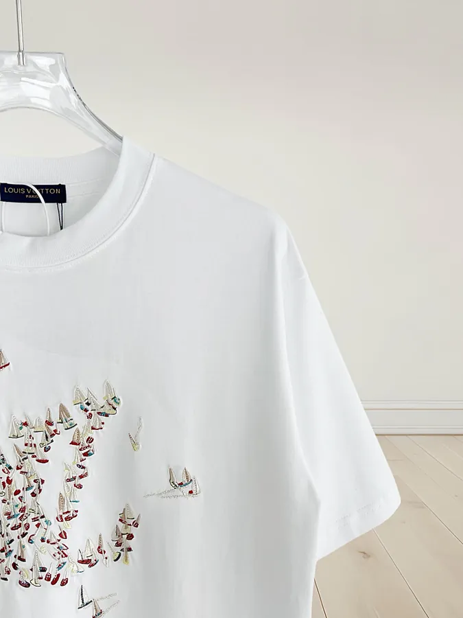 Louis Vuitton 2025ss New Stitched Sail Short Sleeve T Shirt